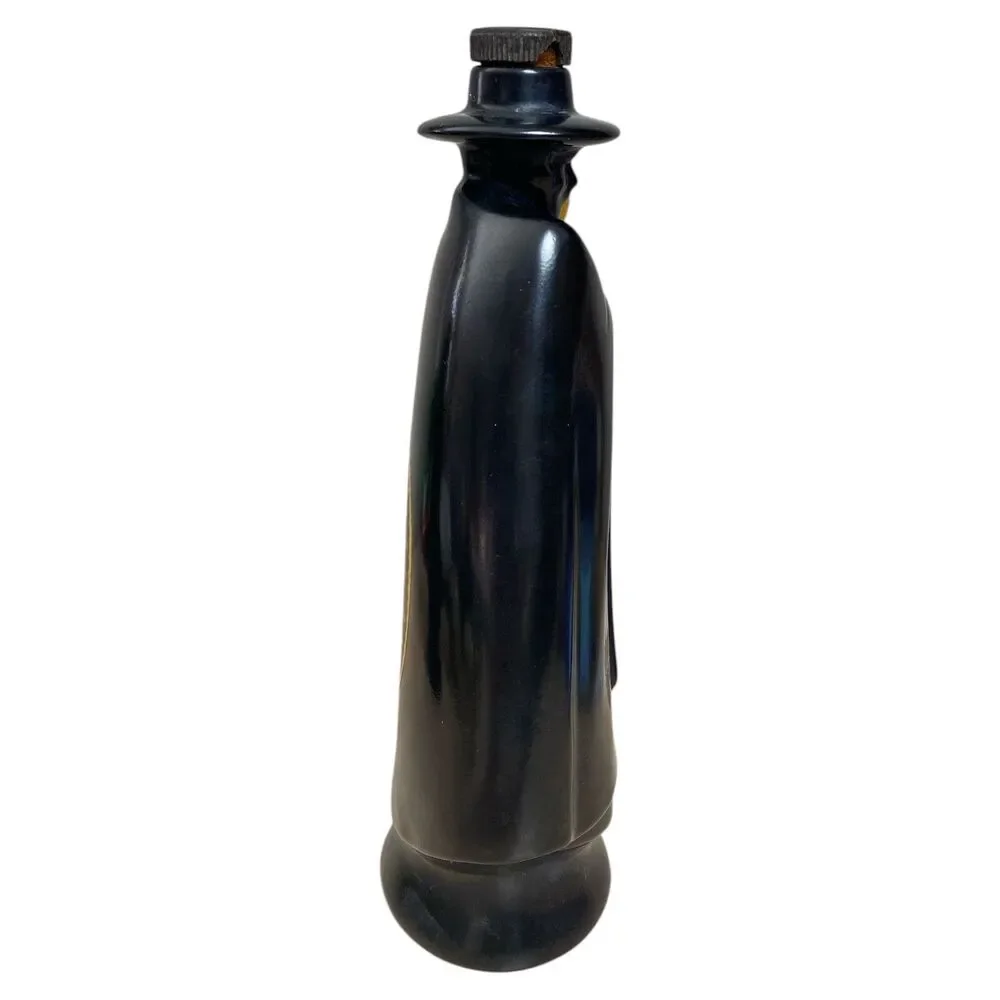 Vintage 1960s Royal Doulton Sandeman Don Dry Sherry Black Decanter 10.5″